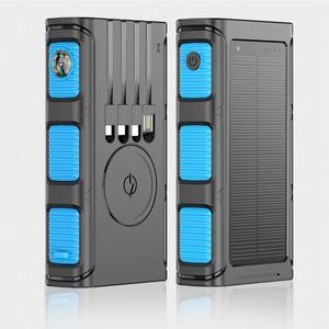 Batterie externe solaire sans fil intelligente grande capacité pour extérieur 30000 mAh – Chargeur portable Power Bank solaire - Product Image 5