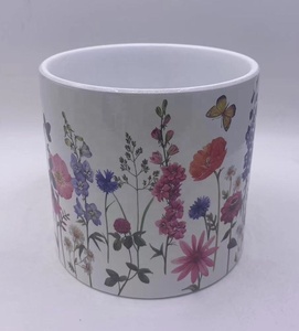 Pot de fleurs en céramique avec décalcomanie feuilles de fougère <span class=keywords><strong>aquarelle</strong></span>, pour décoration de bureau et de maison, idéal pour <span class=keywords><strong>plantes</strong></span> d'intérieur - Vente en gros - Product Image 6