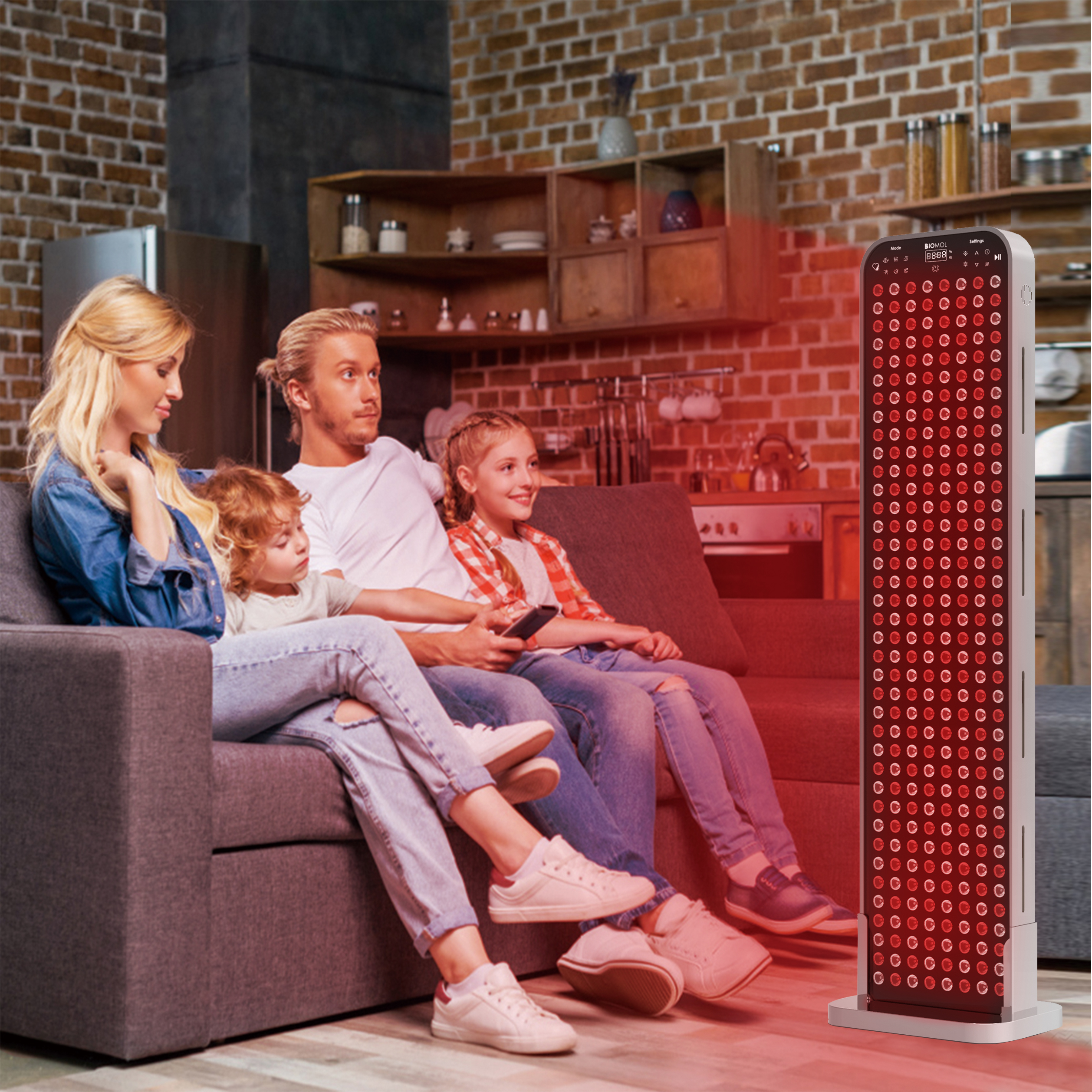 H1520 Liya светодиодный светильник с голосовым управлением 660 нм 850 нм, терапевтическая панель с красным светом для облегчения боли для домашнего использования