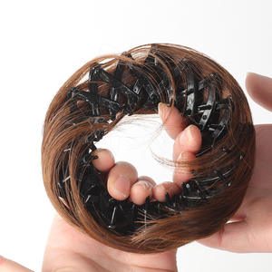 Doremi Perruque Chignon Nid d'Oiseau 10cm, Accessoire Réglable pour Cheveux Raides, pour Femmes, Coiffure de Mariage - Product Image 4