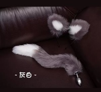 Ensemble de cosplay unique SM de haute qualité avec bandeau oreilles de chat, queue et plug anal
