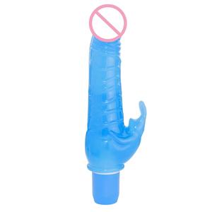 Aphrodisia Dual <strong>Rabbit</strong> Vibrator Flexible TPE ABS Waterproof Multi Speed Clitoral G Spot Massager Battery Operated Low Noise - Product Image 5