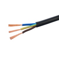 Conducteur en cuivre pur gaine en pvc câble d'alimentation vgv isolé en pvc rvv 3x2.5mm2 3x1.5mm2 câbles électriques pour le câblage domestique