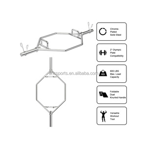 อุปกรณ์ยกน้ำหนักแบบเฮกซ์บาร์ ตรา Eric สำหรับฟิตเนสและยิม - Product Image 4