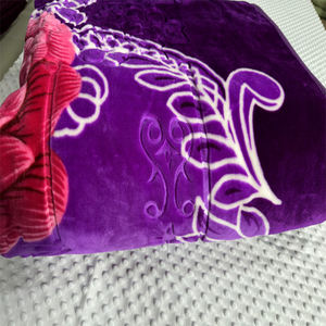 Vente en gros Offre Spéciale épais 100% polyester impression et gaufrage Raschel couverture tissu pour l'hiver - Product Image 6