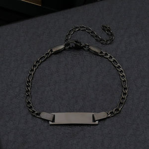 Bracelet pour enfants en acier inoxydable réglable, personnalisable, gravable, avec inscription personnalisée, bijoux DIY - Product Image 3