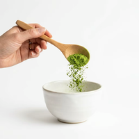 Poudre de Matcha biologique de qualité cérémonielle pure pour la consommation quotidienne de thé, riche en L-Théanine et EGCG, poudre de Matcha en vrac