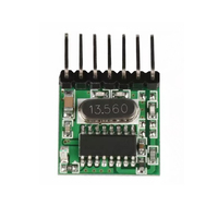 Module émetteur-récepteur sans fil 433 MHz à large plage de tension, décodage, sortie 4 canaux pour télécommande 433,92 MHz