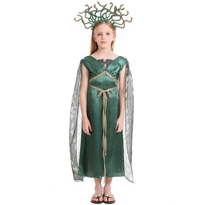 Disfraz <span class=keywords><strong>de</strong></span> MEDUSA para niñas, disfraz <span class=keywords><strong>de</strong></span> Halloween, disfraz <span class=keywords><strong>de</strong></span> serpiente mitológica romana griega, vestido <span class=keywords><strong>de</strong></span> lujo - Product Image 5