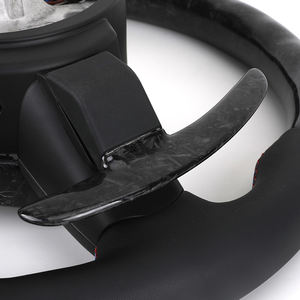 <span class=keywords><strong>Volant</strong></span> sport en cuir carbone forgé, demi-perforé, palettes de changement de vitesse pour série F (F10/F15/F30/X5M/E70/F80) série <span class=keywords><strong>1</strong></span> - Product Image 2