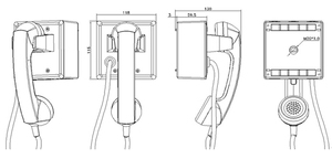 Đường dây nóng Analog điện thoại cầm tay dịch vụ điện thoại tự động quay số điện thoại điện thoại khẩn cấp mạnh mẽ - Product Image 6