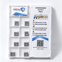 Plaquette de fraisage à alimentation rapide en carbure cémenté LNHX090408R LNHX LNHX130612R pour acier, acier inoxydable et fonte