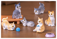 Haute qualité enfants Collection personnages de dessins animés grande Miniature dessin animé chat chien Figurines Anime Figure résine Pvc animaux jouets