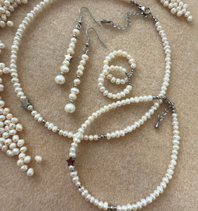 Nouveau collier de perles d'eau douce collier de perles en acier inoxydable pour femmes collier de perles étoile 18k or bijoux cadeau de fête - Product Image 2