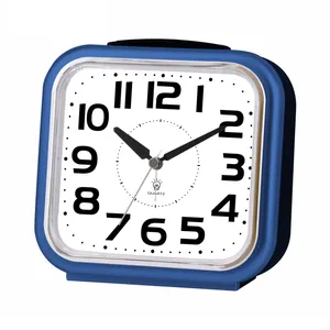IMSH นาฬิกาปลุกตั้งโต๊ะปี BM12401-BU,นาฬิกาปลุกแอนะล็อกอ่านง่ายใช้ทำจากพลาสติก Wecker Reloj Despertadora