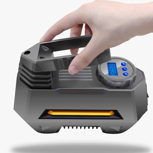 Compressore d'Aria Portatile per <span class=keywords><strong>Auto</strong></span>, 12V con Gonfiaggio e Illuminazione, Arresto Automatico, Display Digitale - Product Image 2