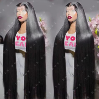 Rambut Manusia Vietnam Bone Straight 12a Grosir, Super Double Drawn, Rambut Manusia Vietnam Mentah Silky Straight, Wig