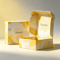 Couleur du logo de vente au détail personnalisé ondulé pliable expédition enveloppe kraft papier revêtement UV en relief produit d'expédition boîte pliante