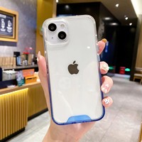 Coque de téléphone en acrylique multicolore transparente pour iPhone 11 12 13 14 15 16 17 Pro Max accessoire couverture arrière