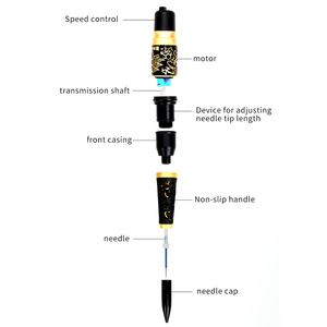 Taiwán dragón Digital de la máquina Semi maquillaje permanente de la máquina de <span class=keywords><strong>tatuaje</strong></span> de costumbre crecer Semilla de amor que (cuenta 50) sellado con semillas incluidas, cejas ojo línea de la tinta del <span class=keywords><strong>tatuaje</strong></span> - Product Image 5