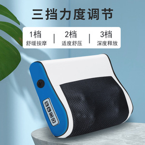 Coussin de massage pour la colonne cervicale, masseur électrique chauffant pour le cou et la taille, thérapie infrarouge, alimentation USB, usage domestique - Product Image 4