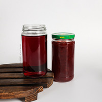 Verkooppromotie 12Oz 350Ml Glazen Pot Voor Theekruidensuikersaus Honing Fruitjam Keukenvoedsel Bewaarpotten Met Luchtdichte Lip