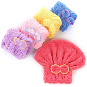 Chapeau <span class=keywords><strong>de</strong></span> cheveux <span class=keywords><strong>pour</strong></span> femmes, serviette forte absorbant l'eau, séchage, casquette <span class=keywords><strong>de</strong></span> <span class=keywords><strong>bain</strong></span> en microfibre, douche - Product Image 4