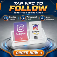Autocollants NFC étanches personnalisés avec logo NTAG216, codes QR, 13,56 MHz, porte-clés RFID en époxy, cartes de visite, cartes de membre, paiement hôtelier