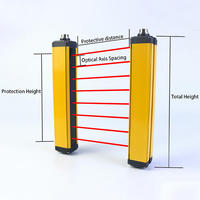 Barrière de sécurité infrarouge à grille de protection IP65, capteur de sécurité, écran de protection DC12-24V, faisceau de 10mm, 20mm, 40mm