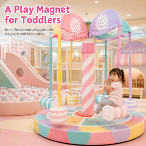 Juego de columpio suave de entretenimiento comercial para bebés con carrusel de árbol redondo Merry Go para niños, al aire libre columpio, área de juegos para <span class=keywords><strong>fiestas</strong></span> - Product Image 2