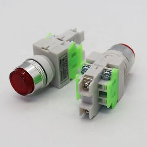 Gösterge ışığı ile LAY7-11DS düğme anahtarı kırmızı AC220V AC380V 24V kendinden kilitleme düğmesi 1NO + 1NC 2NO 2NC LAY37 - Product Image 2