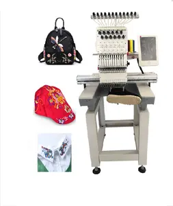 Cheap Mini T Shirt Sewing Embroidery Machine Prices Single 1 One Head Computerized Embroidery Thread Machine for Sale Price