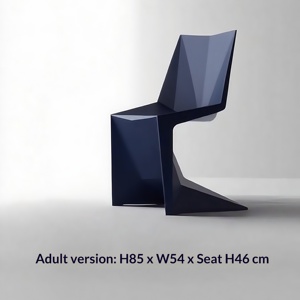 VONDOM Imported VOXEL <b>Dining</b> <b>Chair</b> Pantone <b>Chair</b> <b>Plastic</b> Backrest Indoor Outdoor Leisure Restaurant Household - Product Image 3