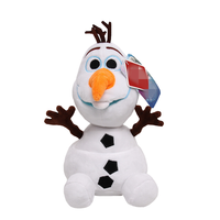 Jouets en peluche personnalisés en gros, jouets en peluche en forme de bonhomme de neige avec rembourrage en coton PP, 11 cm à 30 cm, à partir de 14 ans