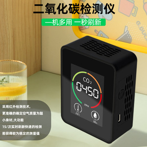 Monitor de Calidad del Aire, CO2, Temperatura, Humedad, Pantalla LED Digital, Detector Interior, 450 PPM, 23C, 65% RH - Product Image 4