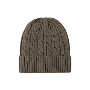 Bonnet en laine 100% tricoté, classique et tendance, avec motifs personnalisables, bonnet chaud d'hiver pour l'Europe, bonnet jacquard - Product Image 1