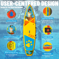 ITAOSTAR PET C01A 11'6 "x34" x6 "planche à pagaie extra large avec siège accessoires de planche SUP Premium planche à pagaie gonflable