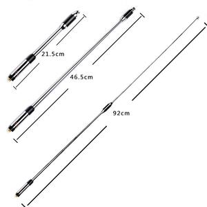 Émetteur-récepteur radioamateur UHF/VHF 144/430 MHz BaoFeng SAM-Male avec antenne RF télescopique extensible à gain élevé de 35 pouces - Product Image 4