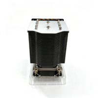 Refroidisseur de processeur 4U Active Server CPU Cooler 4677-M96 pour Intel LGA4677, 6 caloducs en cuivre, base CU1100, ventilateur double à roulement à billes 4 broches PWM, certifié RoHS CE