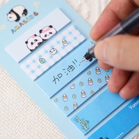 Adorables notes autocollantes, index adhésifs kawaii, marque-pages, fournitures de bureau et scolaires