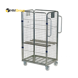 4-zijdige <span class=keywords><strong>Merchandise</strong></span> <span class=keywords><strong>Trolley</strong></span> Met Deuren Rolkooi Voor Opslag En Retail - Product Image 3