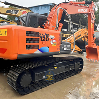 Excavadora de cadenas usada HITACHI ZX120 HIOS con sistema hidráulico de 12 toneladas Zaxis 120 12T para movimiento de tierras urbanas y excavación de zanjas para tuberías