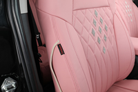 Fundas de Asiento de Coche EKR de Cuero PU Rosa para Toyota, Acolchado de Diamantes, con Pedrería, Impermeables, Transpirables, Ajuste Personalizado, OEM, ODM, Venta al por Mayor, RAV4