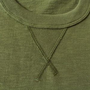 Quality Casual Jersey Heavy <b>Weight</b> Slub Cotton T-Shirt Summer Wholesale Mens Clothes <b>Blank</b> Neck Khaki Unisex Letter Short Sleeve - Product Image 5