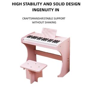 เปียโนขนาดเล็ก 37 คีย์ เครื่องดนตรีไม้ ของขวัญวันเกิดเพื่อการศึกษา กีตาร์<span class=keywords><strong>ไฟฟ้า</strong></span> <span class=keywords><strong>คีย์บอร์ด</strong></span> ของเล่นเสริมทักษะสำหรับเด็ก - Product Image 5
