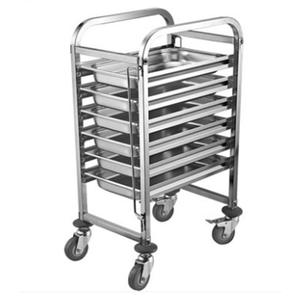 Chariot alimentaire en acier inoxydable argenté 304 pour bonbons, viande rôtie, miel, modèle de projet scolaire, fournitures pour restaurants et hôtels - Product Image 3