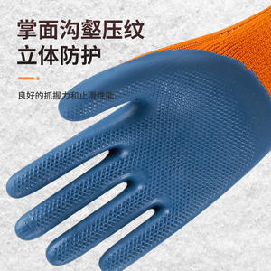 Guantes de Seguridad Helping Hand K888, Guantes de Trabajo de Algodón Resistentes a la Abrasión con Microdiamantes en Relieve, para Obras de Construcción - Product Image 4