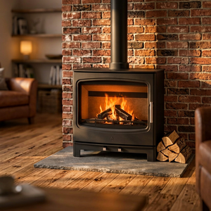Estufa de Leña/Multicombustible Enya Flame de 10kW con Pantalla Ancha (Disponible en Sala de Exhibición) - Product Image 3