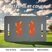 Fundas de Asiento para Carrito de Golf con Calefacción Antideslizantes Personalizadas del Fabricante Chino, Diseño de Cojín de Asiento Portátil con Calefacción Eléctrica para Invierno