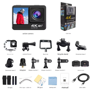 Homie F200AA, Nueva Cámara Deportiva 4K con Pantalla de 2 Pulgadas, Gran Angular de 179°, Resistente al Agua hasta 30 m, Grabadora para Motocicleta, USB 2.0 - Product Image 4